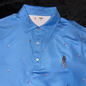 Men's L USAG golf polo brand new
